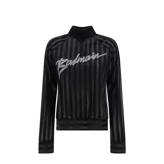 Black Elastane Sweatshirt