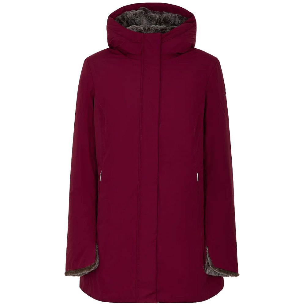 Red Polyester Jackets & Coat