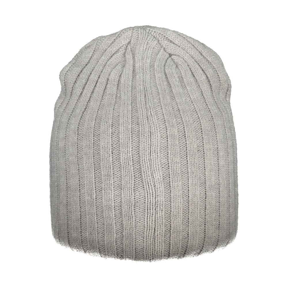 Gray Polyester Men Cap