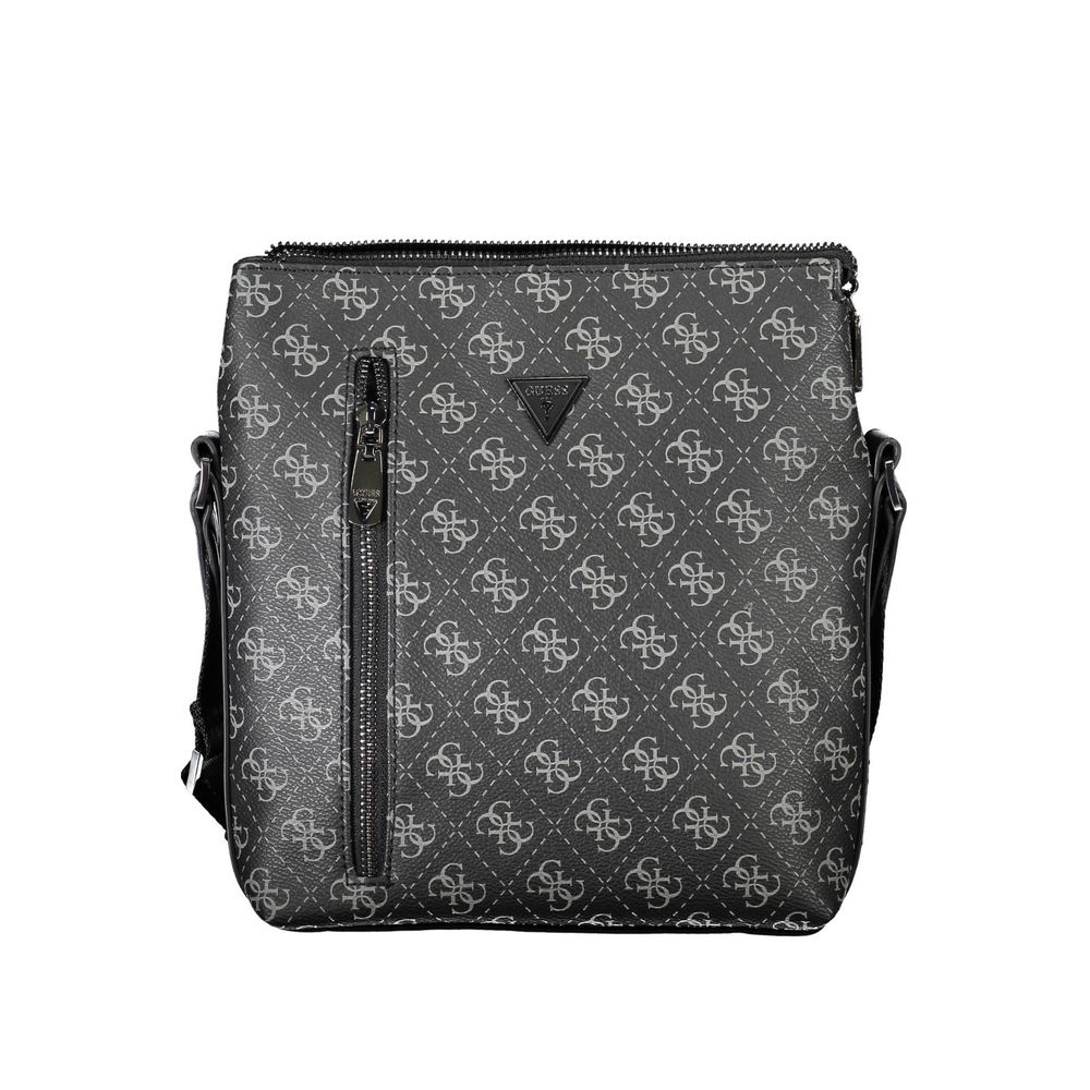 Black Polyethylene Shoulder Bag