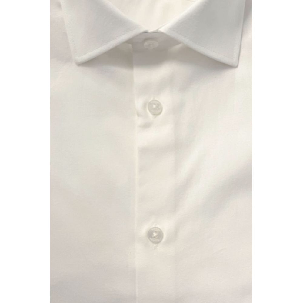 White Cotton Men's Shirt