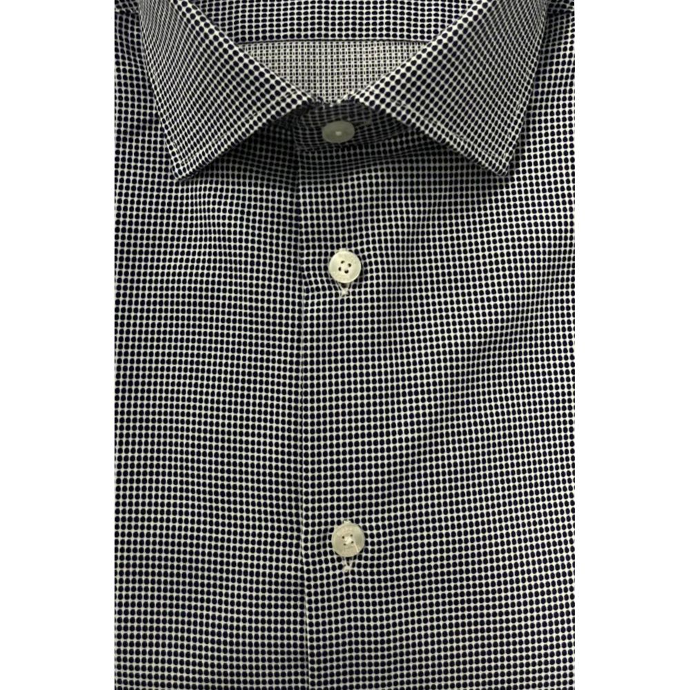 Blue Cotton Men Shirt