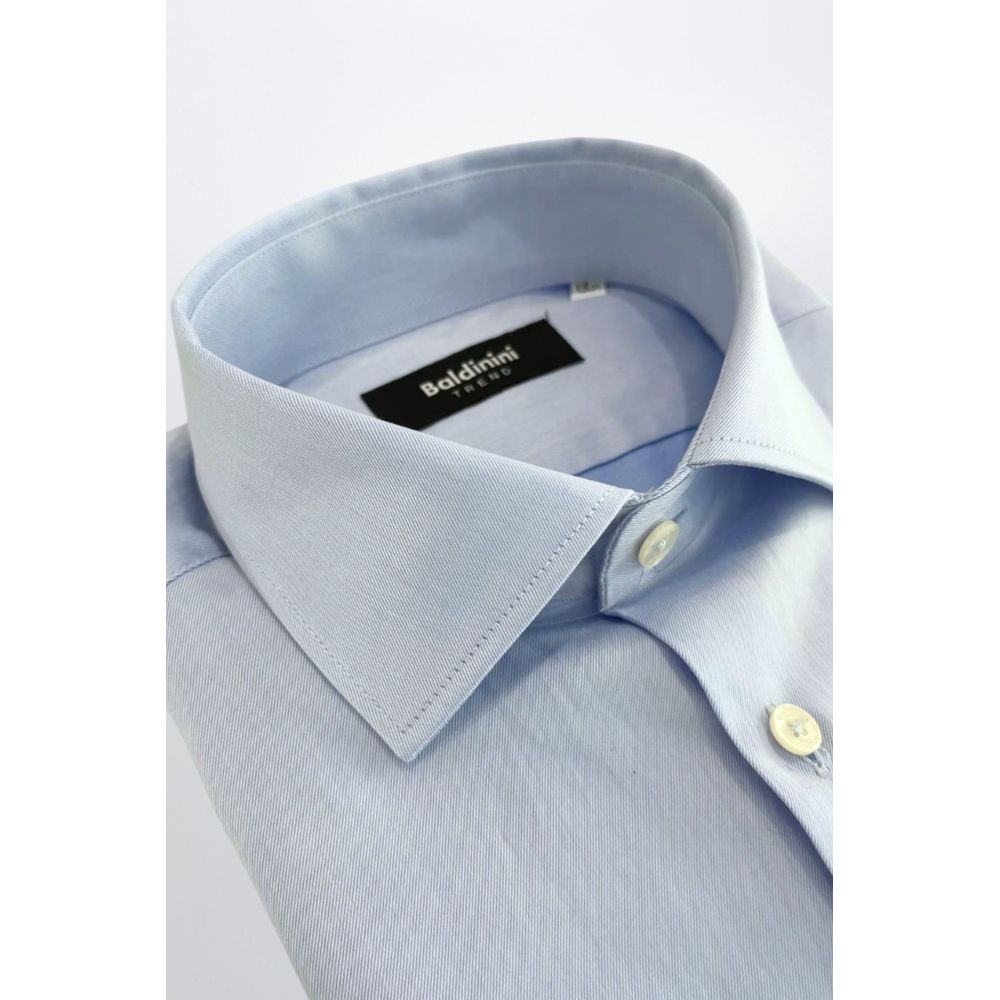 Light Blue Cotton Men Shirt