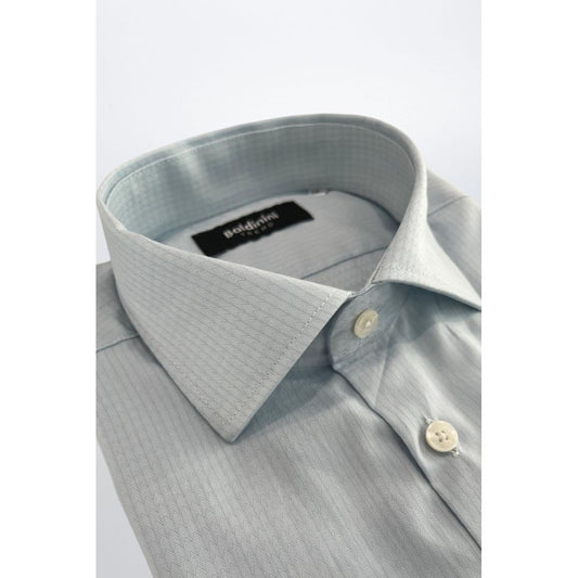 Light Blue Cotton Men Shirt