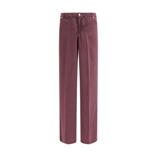 Purple Tencel Relaxed Fit Jeans