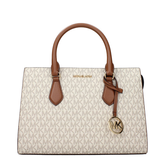 Beige Fabric Handbag