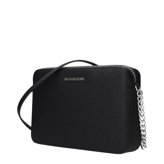 Black Leather Crossbody Bag