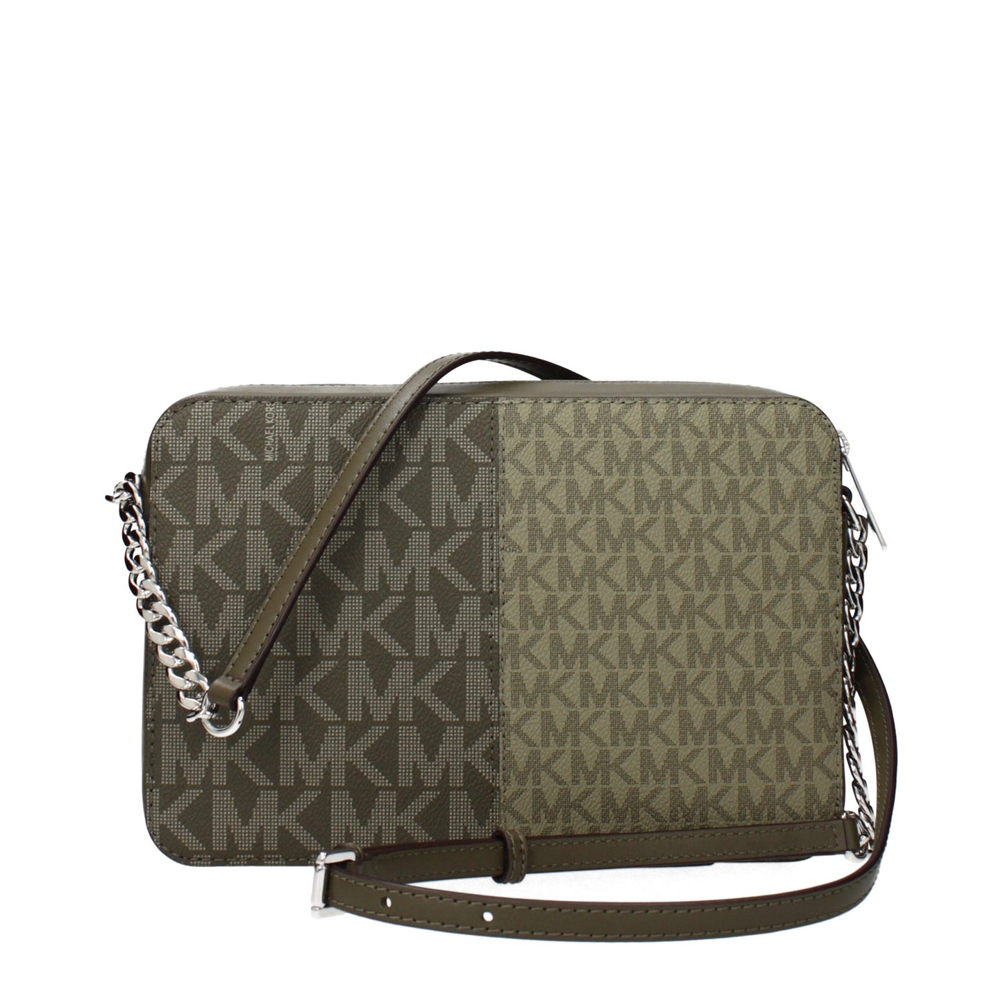 Green Fabric Crossbody Bag