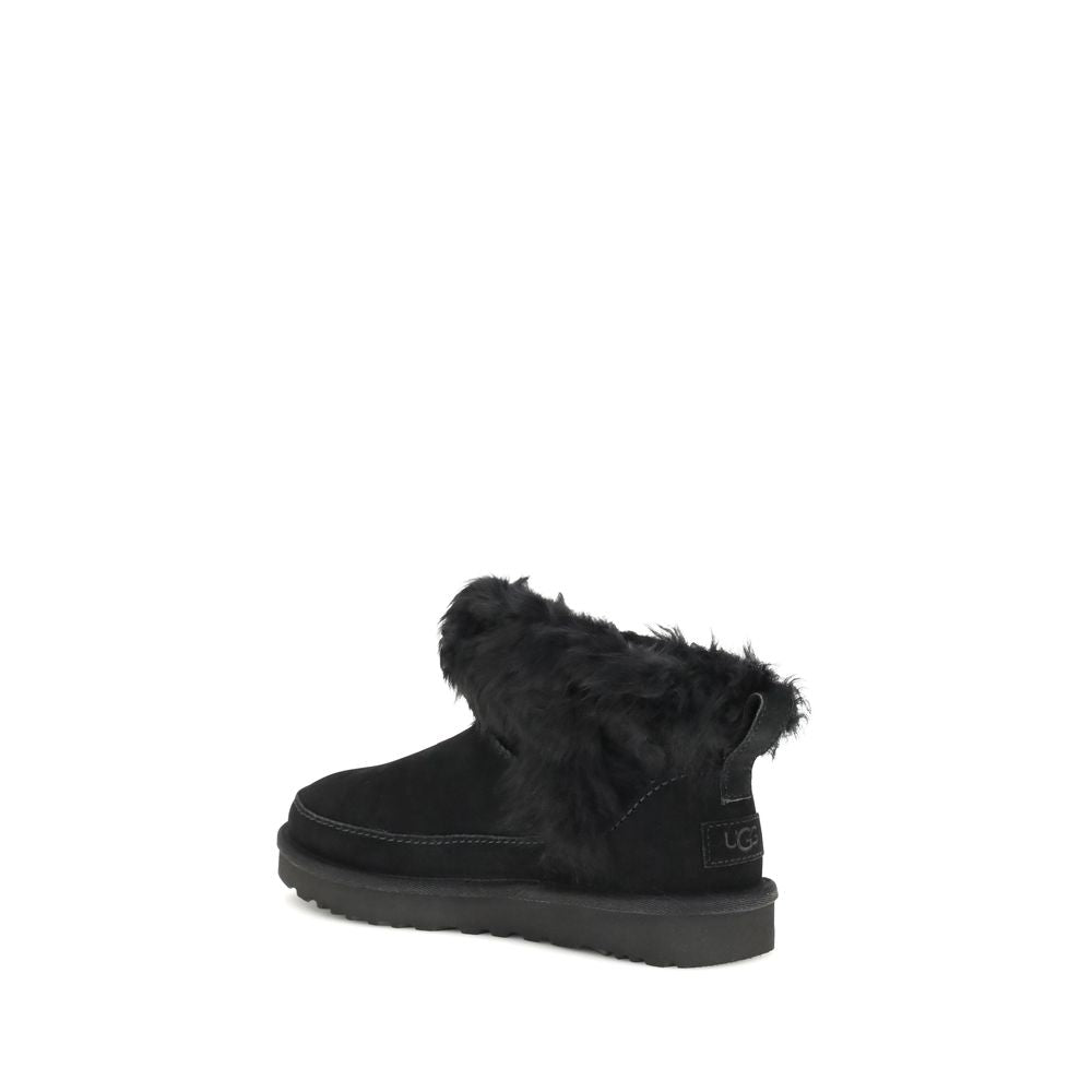 Black Leather Ankle Boots