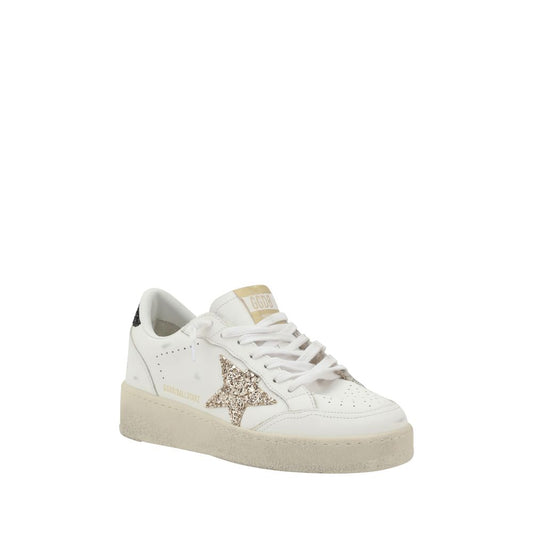 White Calf Leather Bos Taurus Low Top Sneakers