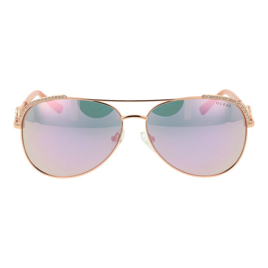 Rose Gold Metal Sunglasses