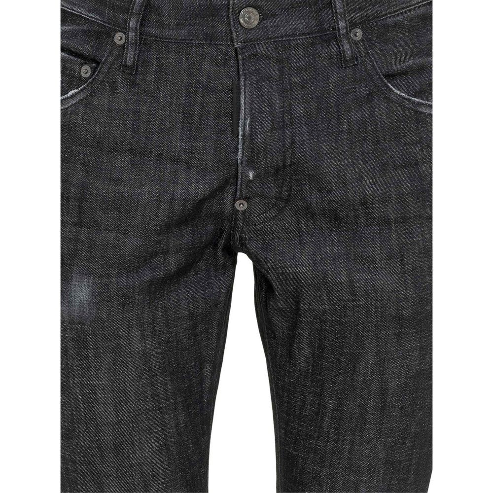 Black Cotton Jeans Denim