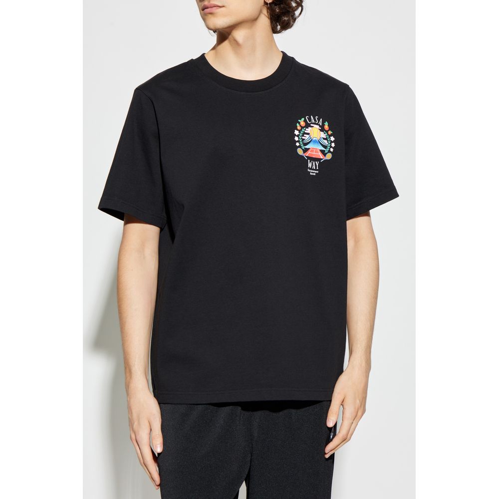 Black Cotton T-Shirt