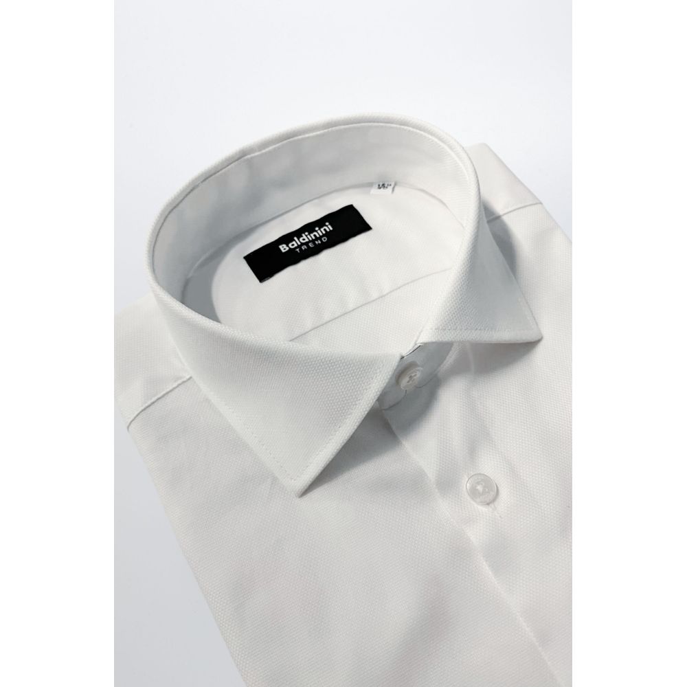 White Cotton Men's Shirt