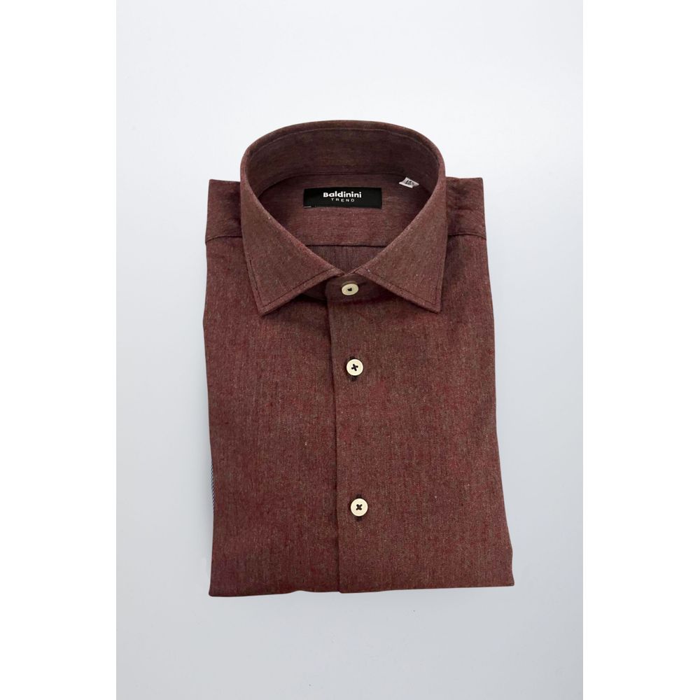 Red Cotton Men's Shirt