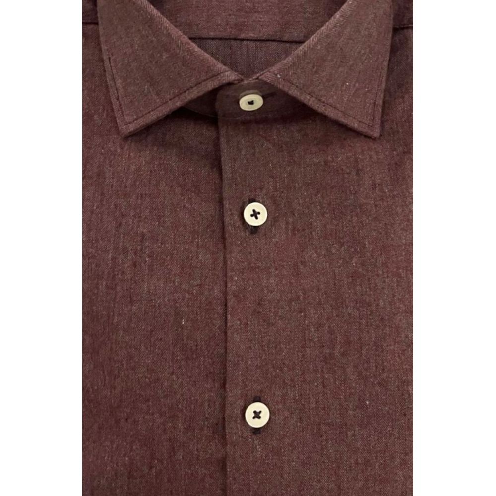 Red Cotton Men's Shirt