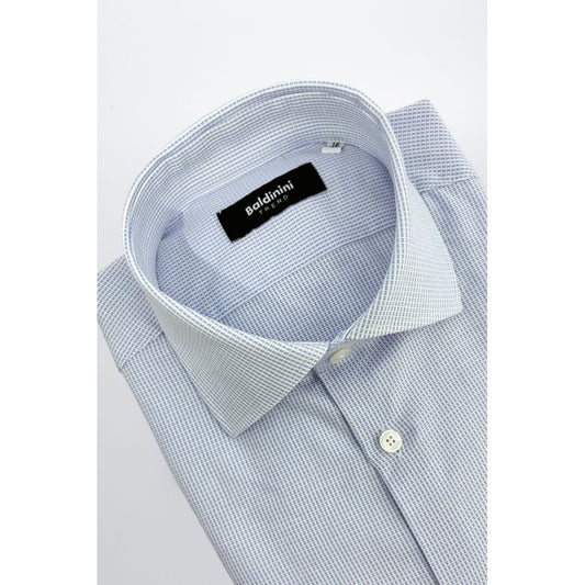 Light Blue Cotton Men Shirt