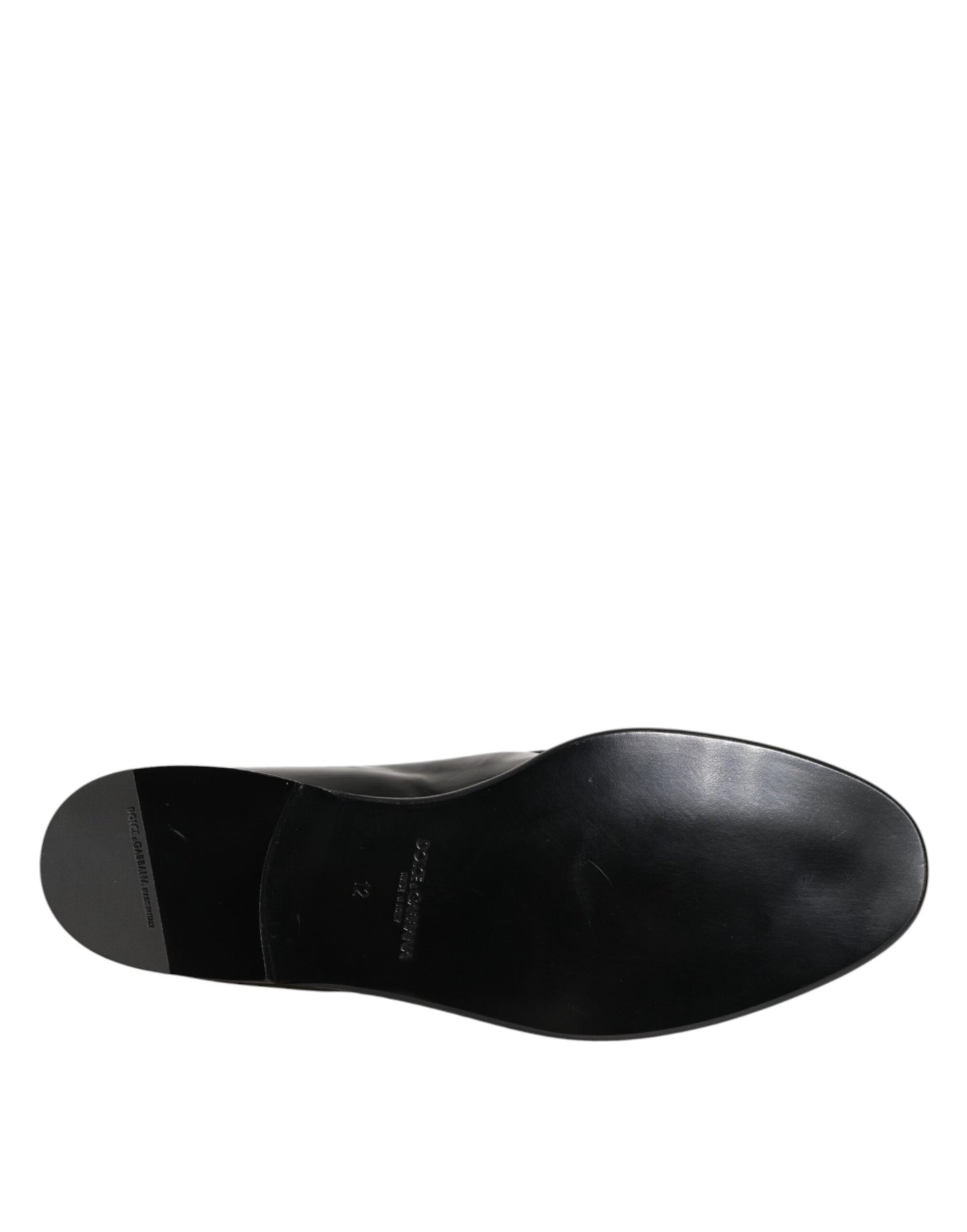Black Leather Slip On Dress Men Loafers Shoes