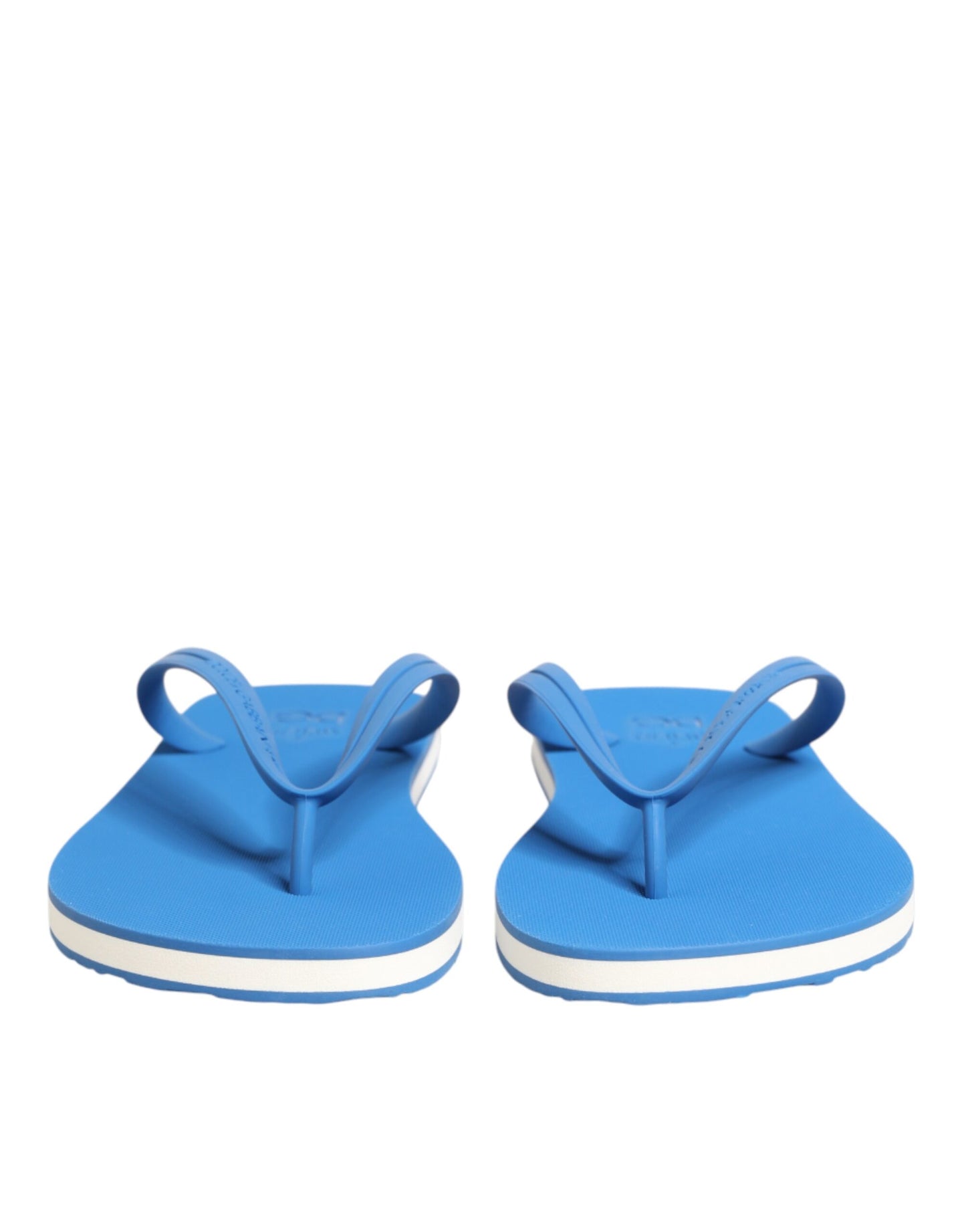 Blue White Logo Beachwear Flats Slipper Shoes