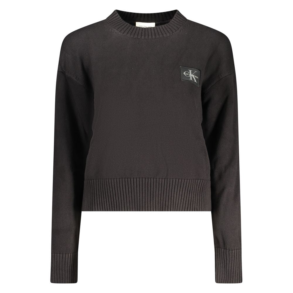 Black Cotton Sweater