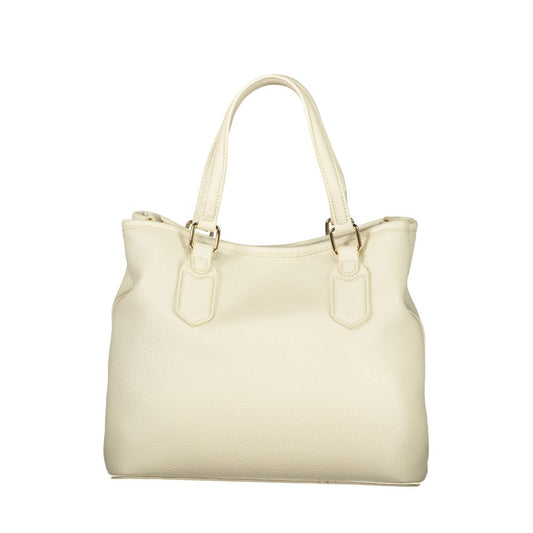 Beige Polyethylene Handbag