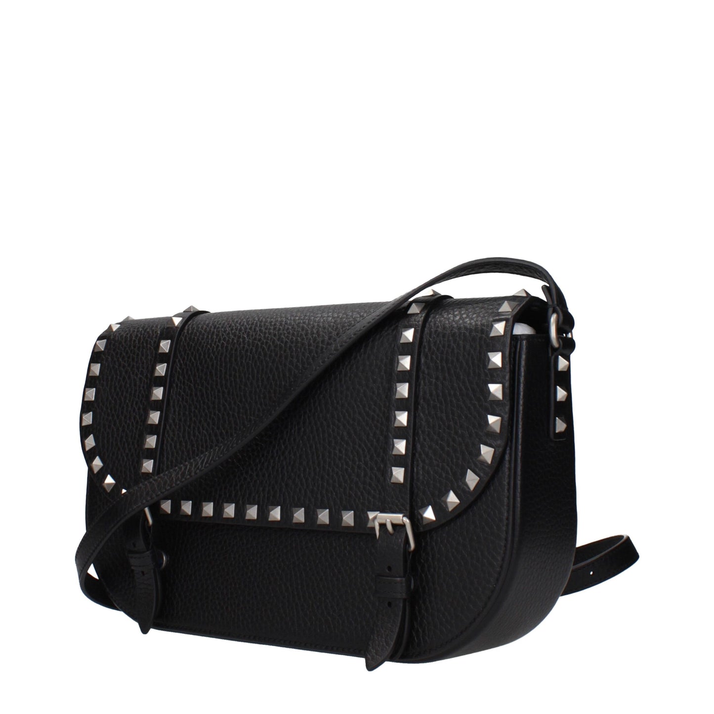 Black Leather Crossbody Bag