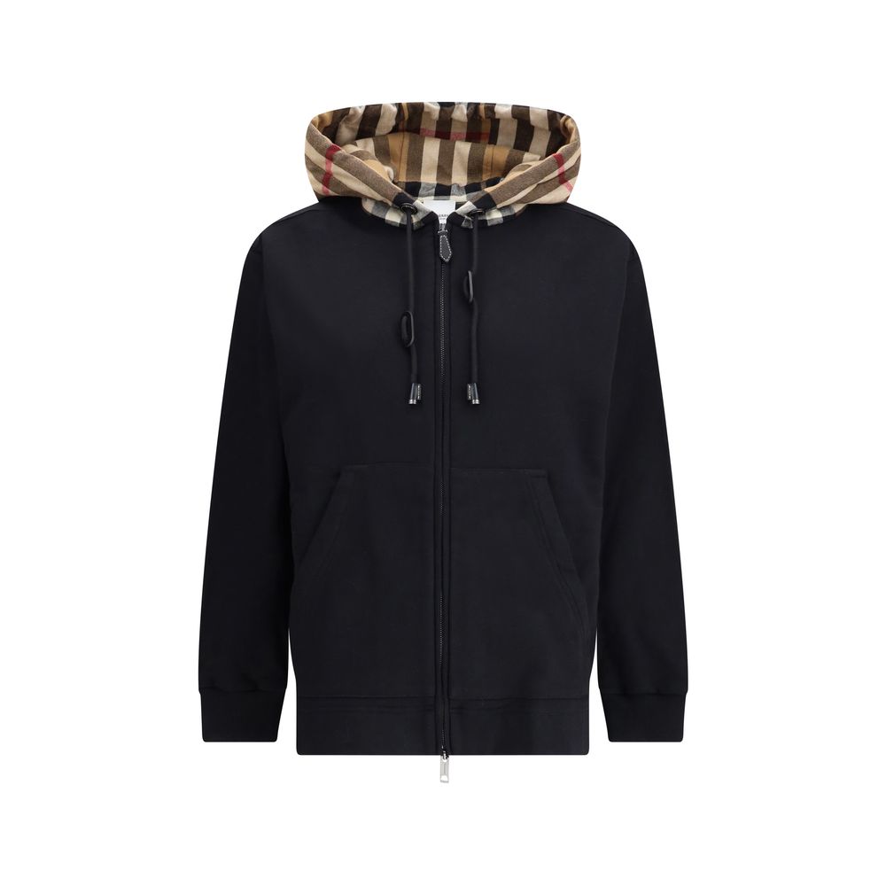 Black Cotton Sweatshirt