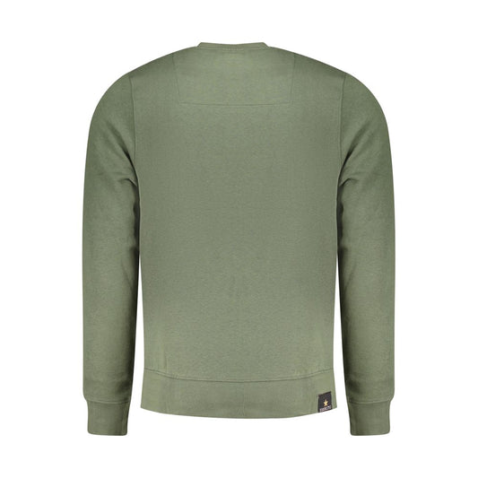 Green Cotton Men Sweater