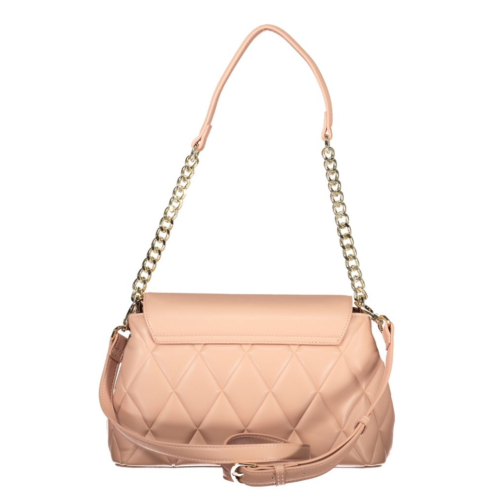 Pink Polyethylene Women Handbag