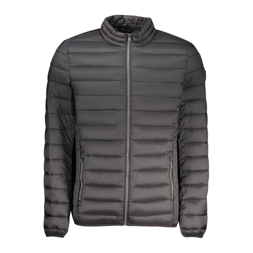 Black Polyamide Men Jacket