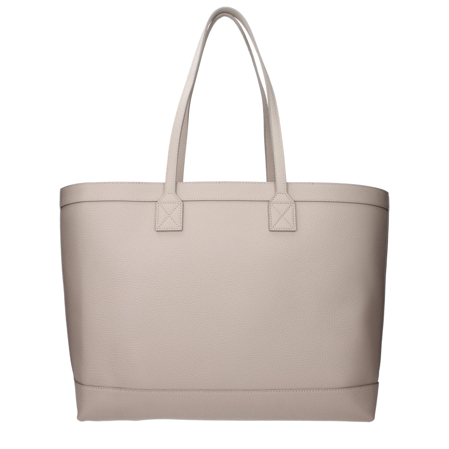 Beige Leather Shoulder Bag