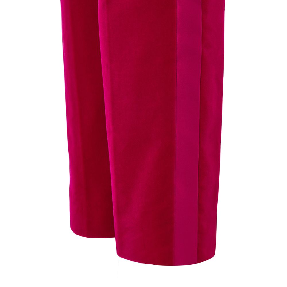Fuchsia Cotton Dress Pants