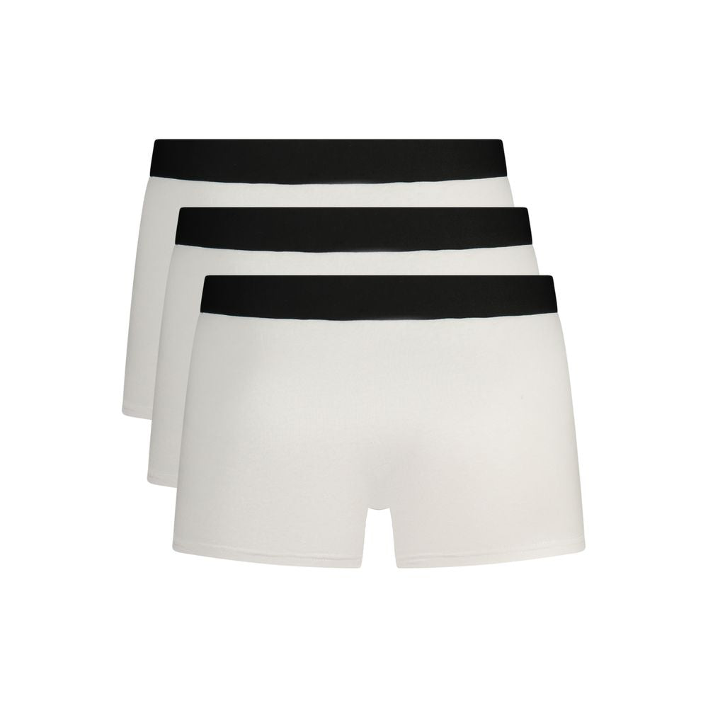 White Cotton Men Boxer Short
