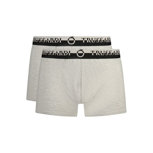 Gray Cotton Men Boxer Short