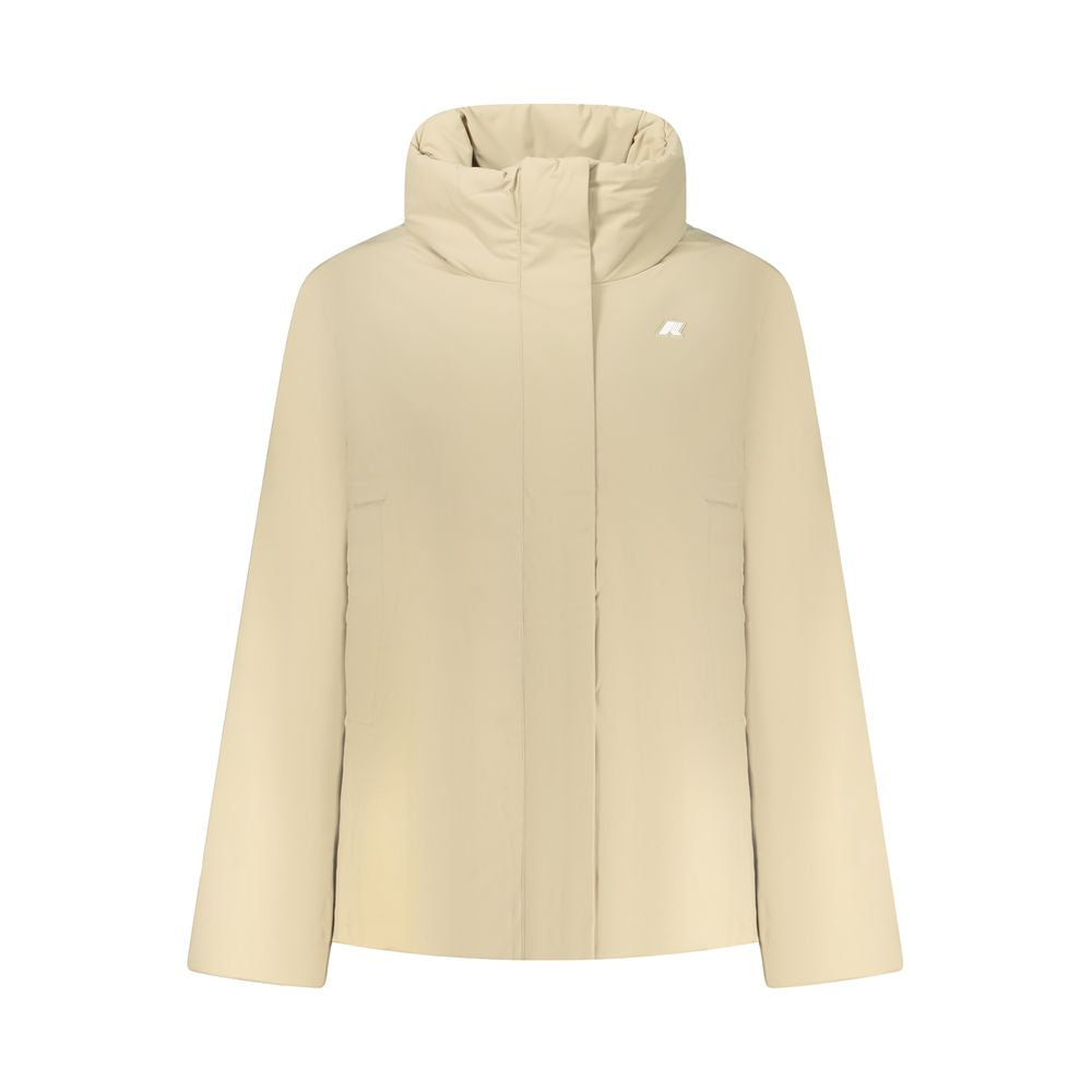 Beige Nylon Women Jacket