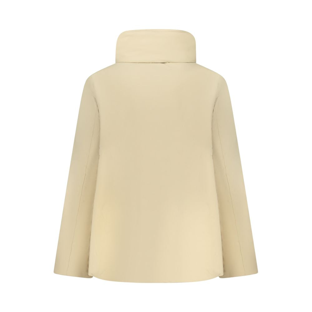 Beige Nylon Women Jacket
