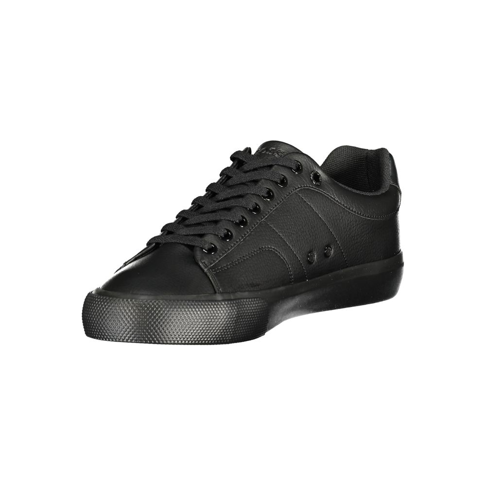Black Polyester Sneaker