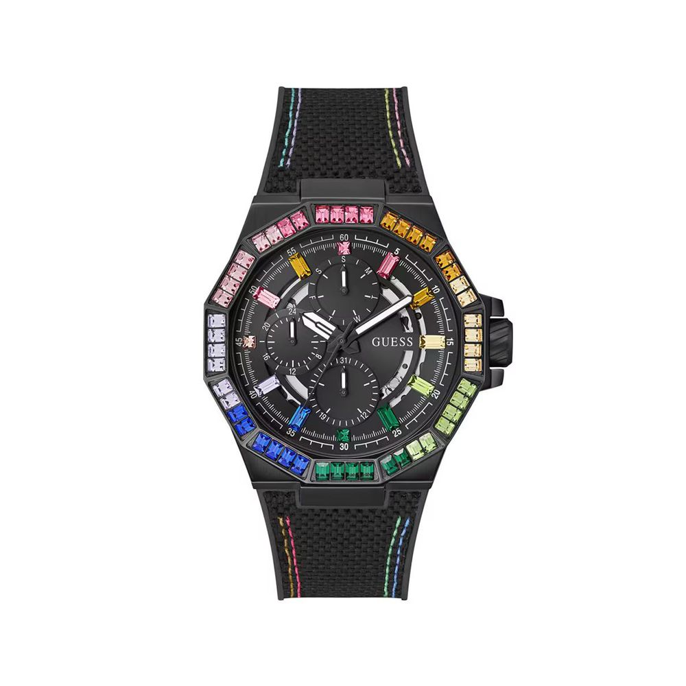 Black Synthetic Dress Watch