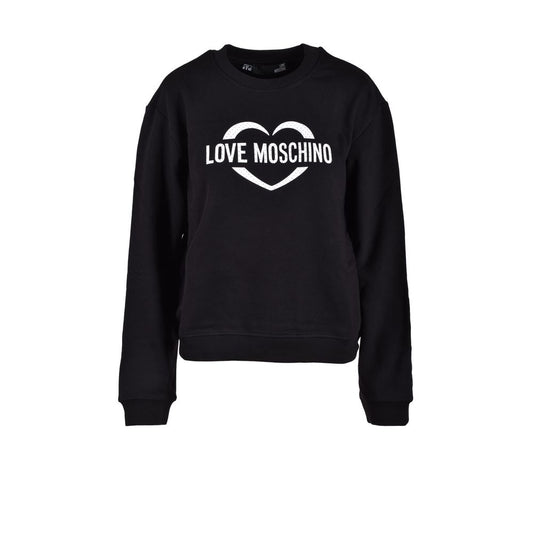 Black Cotton Sweatshirt