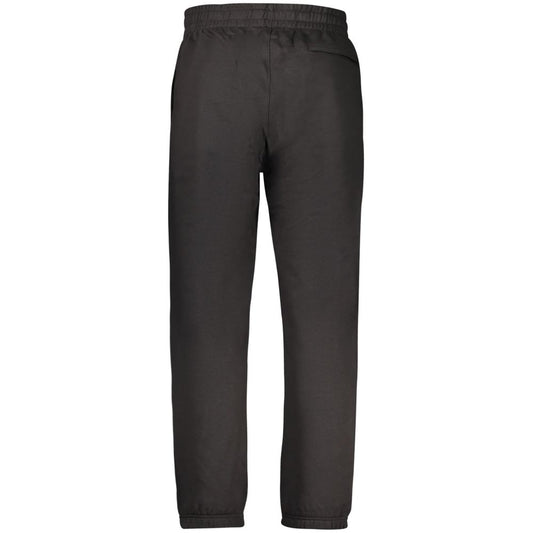 Black Cotton Men's Sports Trouser