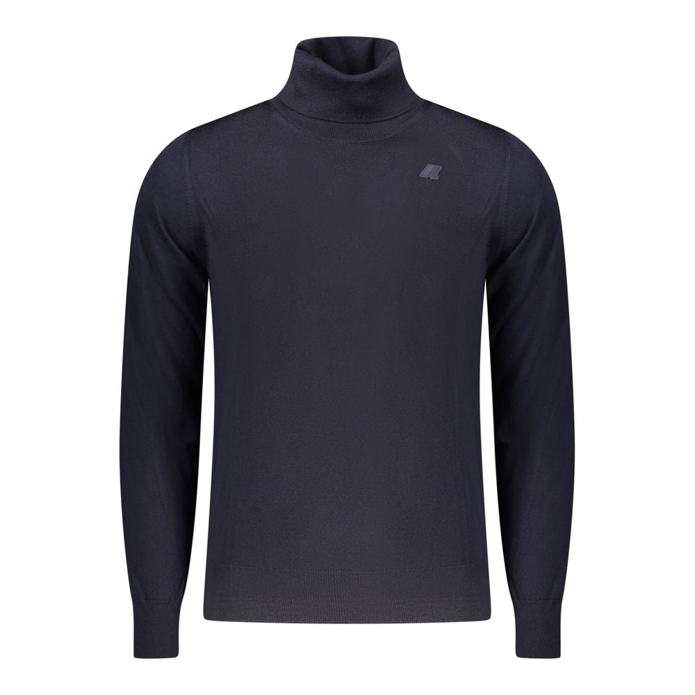 Blue Wool Men Sweater