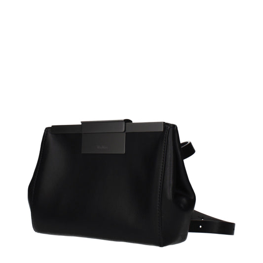 Black Leather Crossbody Bag