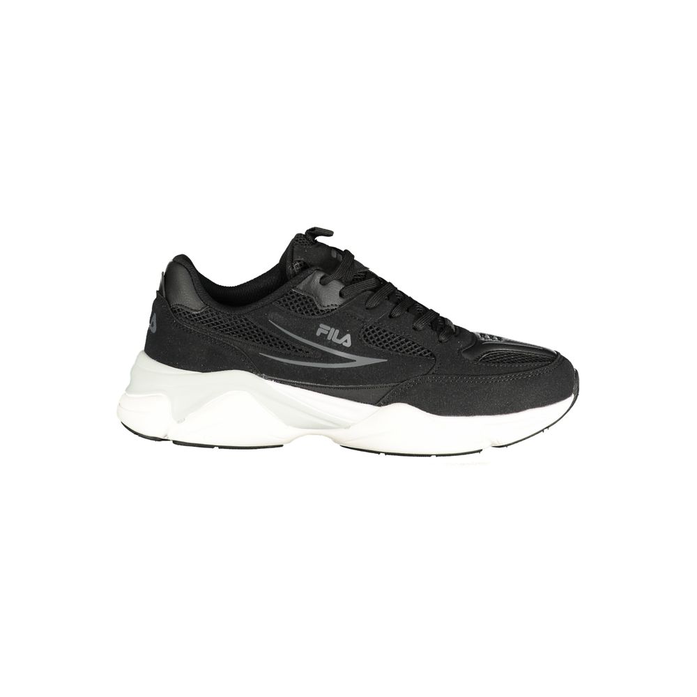 Black Polyester Sneaker