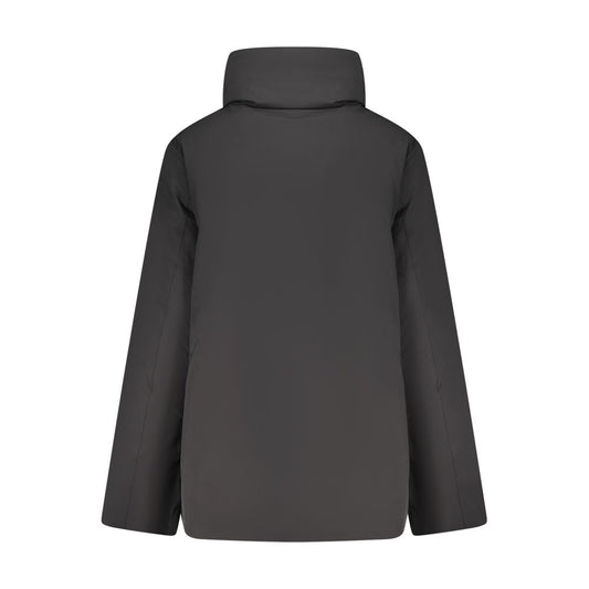 Black Nylon Jackets & Coat