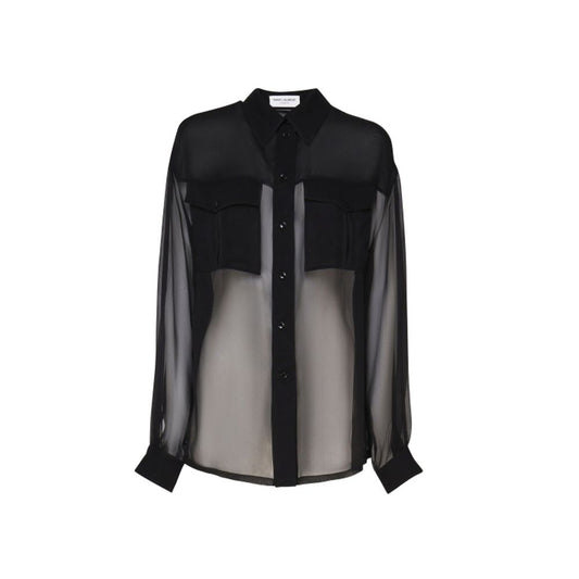 Black Silk Dress Shirt