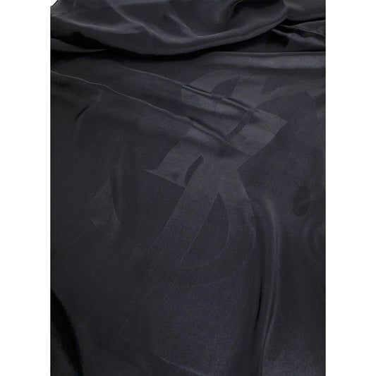 Black Silk Scarf