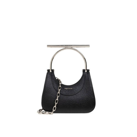 Black Lamb Leather Handbag