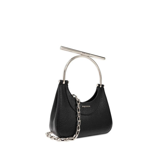 Black Lamb Leather Handbag