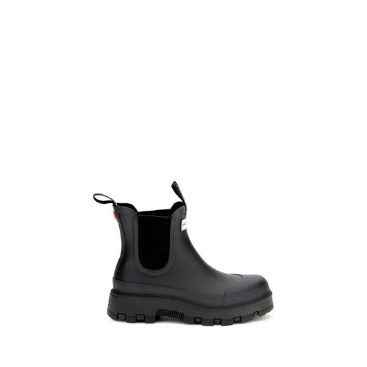 Black Rubber Chelsea Boots