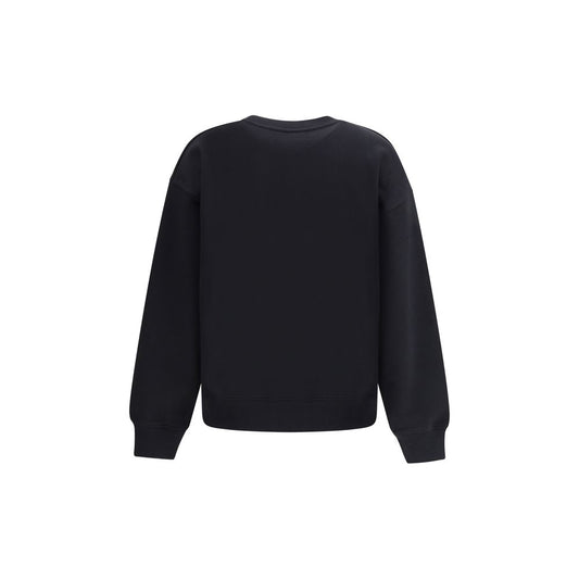 Black Cotton Sweatshirt